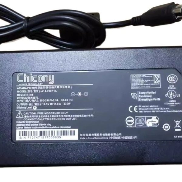AC ADAPTER 230W 19.5V 11.8A - 4PIN ROUND CONNECTOR