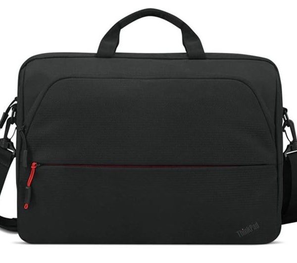 LENOVO Essentials 16' Toploader Bag Notebook Case - Classic Black Nylon Exterior, Dedicated Padded PC Pocket fits 13.3' 14' 15.6' 16' Laptop