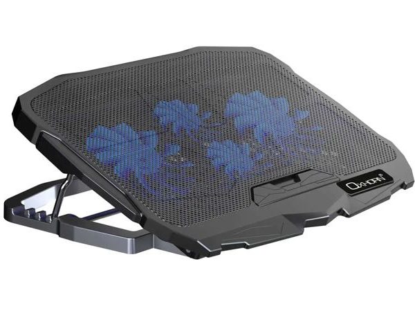 Oxhorn Laptop Cooling Stand High Adjustable 4 High Adjustable Angles 4 Silent Fans 2xUSB 2.0 Ports Fit for 9-17' Laptop/Tablet