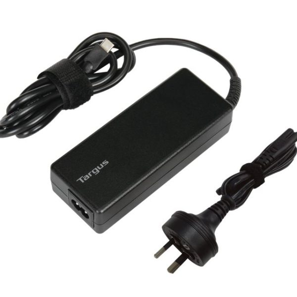 Targus 100W USB-C Charger - Compatible with USB-C Laptops, Tablets, Phones, Built-in Power Adapter, Up to 100W Power Delivery,1.8M Cable, 2YR WTY