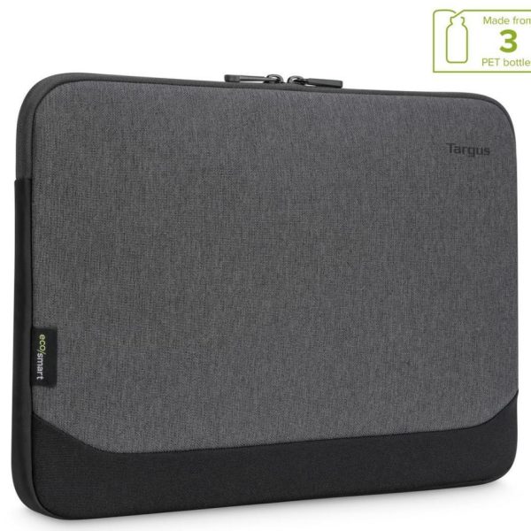 Targus 13-14' Cypress EcoSmart Sleeve Bag  for Laptop Notebook Tablet - Fits 13' 13.3' 14', Made with 3 Recycled Water Bottles - Grey