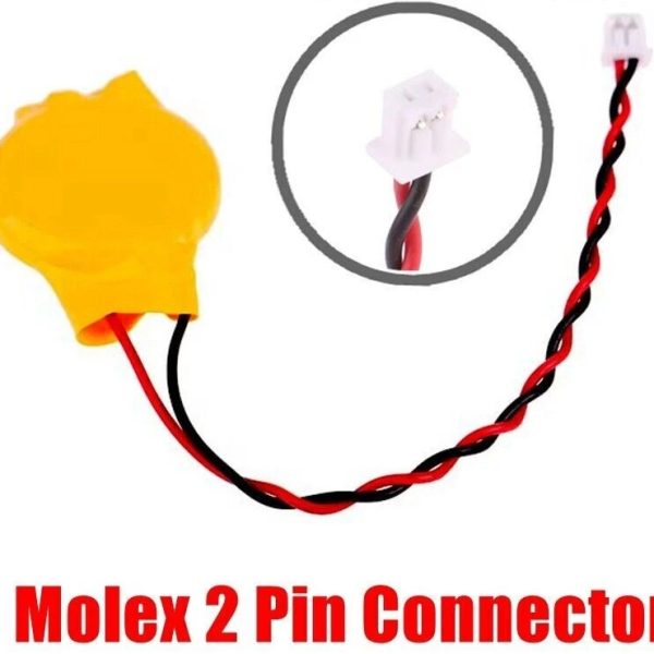 Internal CMOS Battery CR2032 Molex 2 pin