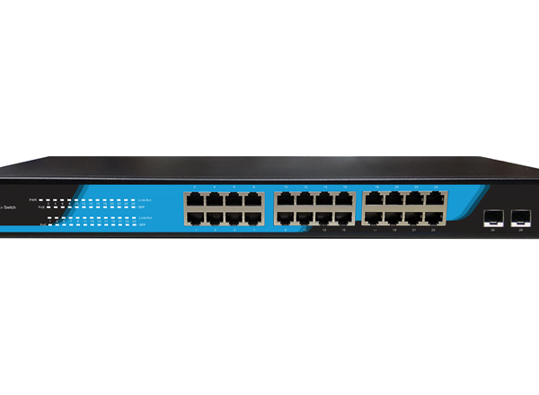 Alloy AS1026-P  24 Port Unmanaged Gigabit 802.3at PoE Switch + 2x 1000Mb SFP Ports, 250 Watts