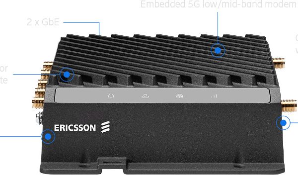 Cradlepoint R980 5G Mobile & IOT Ruggedized Router, Essential Plan, 5G & Cat 19 LTE, 2x GbE Ports, Dual SIM, 1xUSB2.0, 940 Mbps,5G SASE,5Year NetCloud