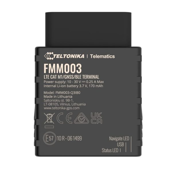 Teltonika FMM003 LTE CAT M1 Tracker with Advanced OBD OEM Data Reading for Global Coverage