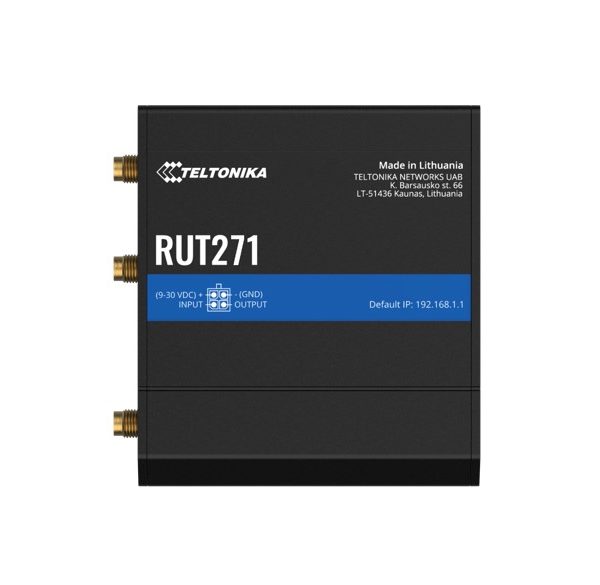 Teltonika RUT271 Redcap 5G Router, Instant LTE Failover, Backward Compatible with 4G LTE Cat 4, Low Latency, High Capacity, PSU included