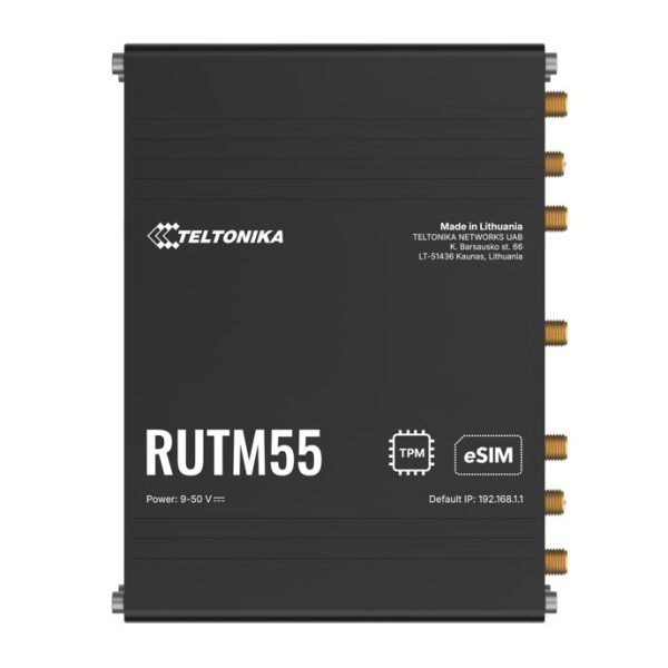 Teltonika RUTM55 Dual 5G Router, Dual SIM & eSIM™, Telit 5G Modem, Auto-Failover,