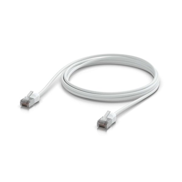 Ubiquiti UniFi Premium Patch Cable Outdoor, 3M, White, Ultra-thin, Rugged, Shielded Patch, Designed &Optimized, For 10 GbE Networking,