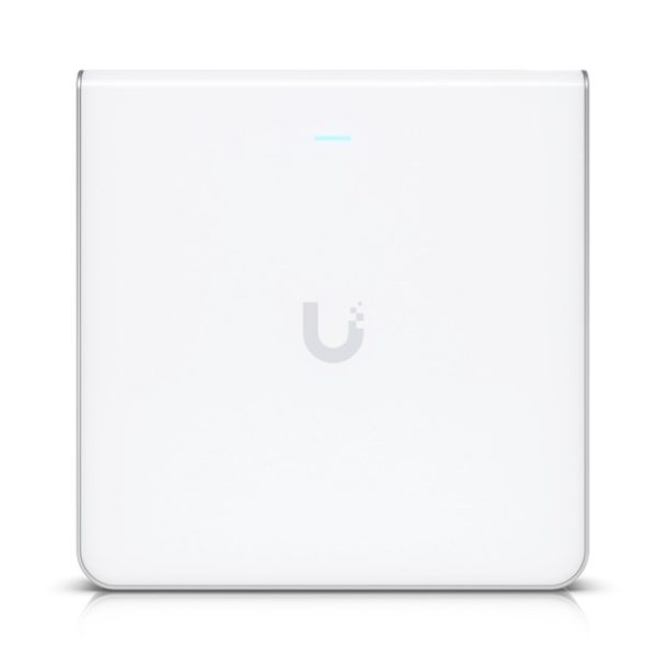 Ubiquiti UniFi Wi-Fi 6 Enterprise Sleek, Wall-mounted WiFi 6E Access Point, Integrated Four-port Switch, For High-density Office Network