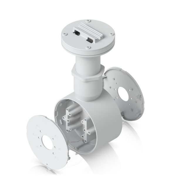 Ubiquiti Camera Dual Mount,White,Tamper-resistant,Back-to-back,2 Bullet/Dome/Turret,Sup Surface/Pole/Pendant Instal,1 1/2' NPS Thread Conduit