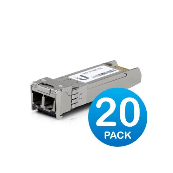 Ubiquiti UFiber 10Gbps Multi-Mode Optical Module, SFP+, 20-Pack, Duplex LC connector, Connection up to 300 m