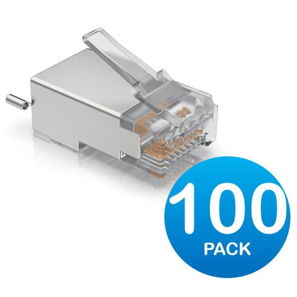 Ubiquiti UISP Surge Protection Connector SHD, 100 Pack, Sheilded Cable RJ45 Connector, Replaces TC-Con
