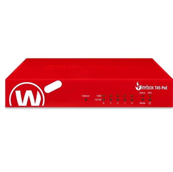 WatchGuard Firebox T45-PoE  Appliance Only (AU) – License Not Included (Requires Separate WG License Purchase)