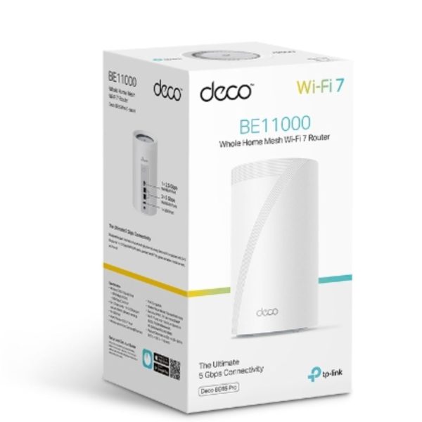 ((AMAZON ONLY)) TP-Link Deco BE65 Pro(1-pack) BE11000 Whole Home Mesh WiFi 7 System ,  688 Mbps at 2.4 GHz + 4320 Mbps at 5 GHz + 5760 Mbps at 6 GHz