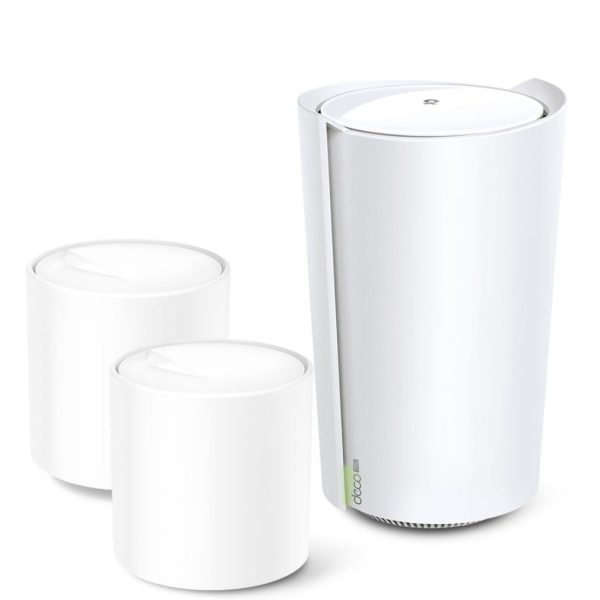 TP-Link Deco X73-DSL(3-pack) AX5400 VDSL Whole Home Mesh Wi-Fi 6 Modem System 660sqm Coverage For 1-3 Bedroom Houses, Dual-Band, OFDMA, MU-MIMO, Beam