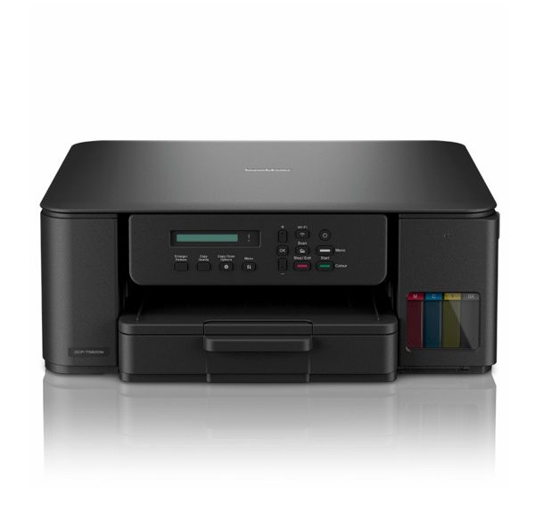 Brother T580DW A4 3-in-1 Refillable Ink Tank Printer with ultra-low running costs, 16ppm, auto duplex printing, 7,500/5,000 page, dual-band Wi-Fi
