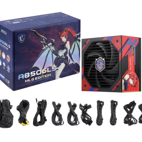 MSI MAG A850GLS MLG EDITION, Gold Fully Modular Silent Power Supply MLG Edition