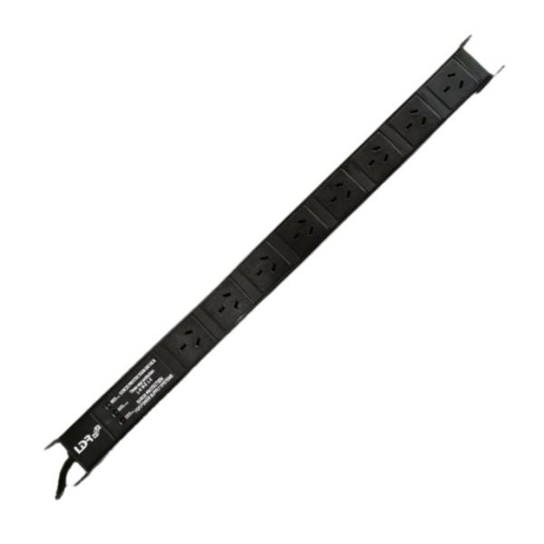 LDR 8-Port 10A Power Distribution Unit AU Approved - 8x 3-Pin AU/NZ Outlets/Slots - 1U Vertical Mount