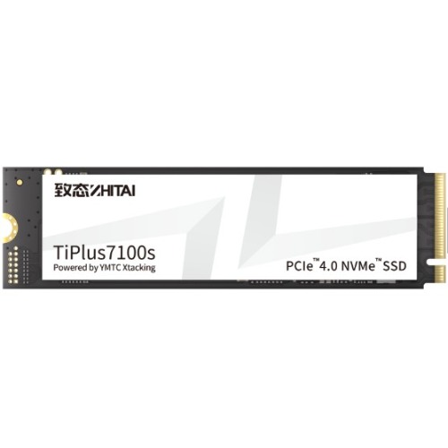 Zhitai TiPlus7100s SSD 1TB M.2 2280 YMTC Xtacking 4.0  TLC Chip PCle Gen 4 X 4.0 NVMe 4.0 7400MB/s 6900MB/s R/W 600 TBW 5Y warranty
