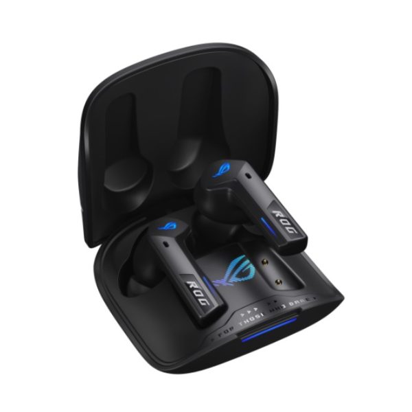 ASUS ROG Cetra True Wireless SpeedNova Black, Dual-Mode, Bone-Conduction AI Microphones, Up to 46-hour battery life, Hybrid Multipoint