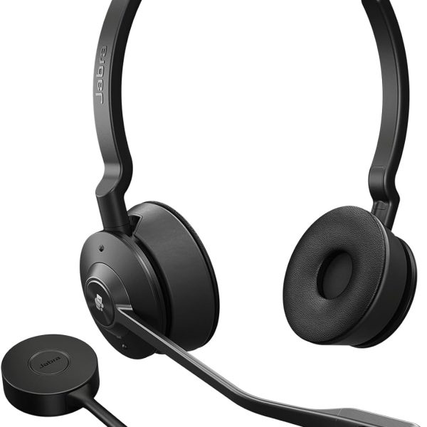 Jabra Engage 55 SE, Stereo, Link400c, UC DECT Headset, 150m Wireless Range, Noise Cancelling, Flexible, Portable, Durable, Lightweight, Busylight