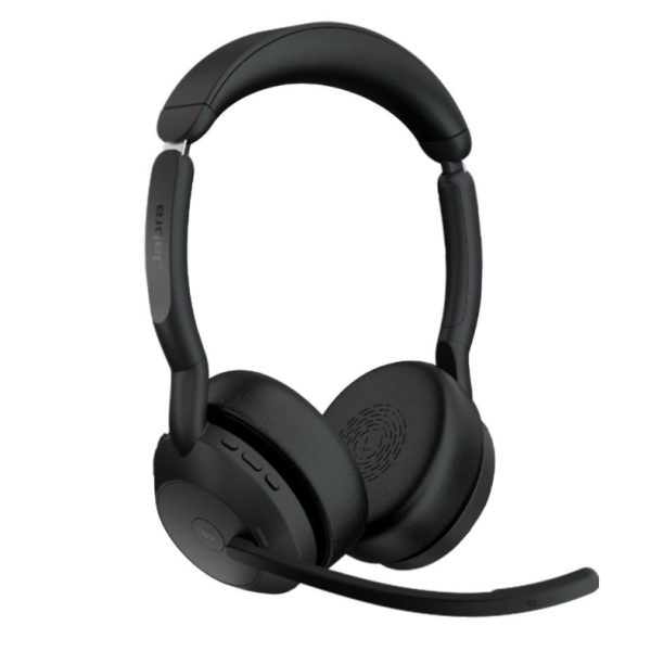 Jabra Evolve2 55 USB A Stereo Teams Active Noise Cancellation, Link 380 Bluetooth® Adapter ,30m Wireless Range, 18 Hours Battery Life