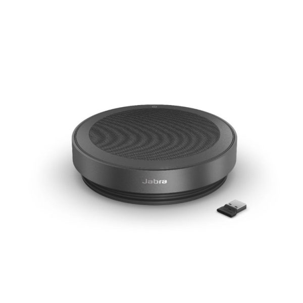Jabra Speak2 75 w. Link 380a MS USB-A Link-USB-A and USB-C Integrated Cable USB & Bluetooth Speakerphone, 32 Hours of Wireless Use