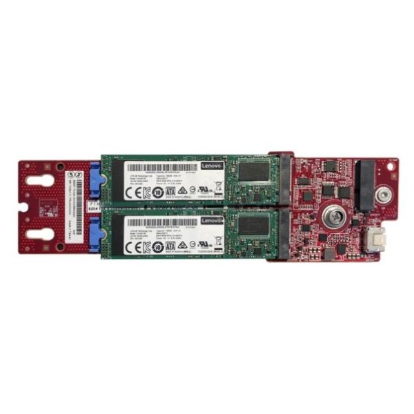 LENOVOThinkSystem M.2 SATA/NVMe 2-Bay Enablement Kit for ST250V2/SR250V2/ST650V2/SR630V2/SR650V2/SR670V2/