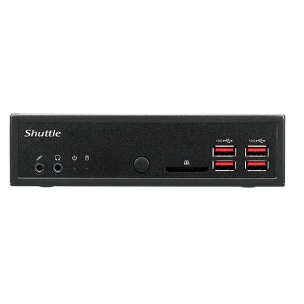 Shuttle DH32U XPC Slim, Intel Tiger lake-U Pentium 7505, 2xDDR4, 2.5' HDD/SSD Bay, 2x Intel i211, 1x RS232, HDMI, 90W, VESA Mount
