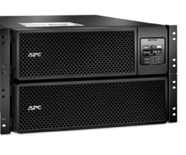 APC Smart-UPS On-Line, 8kVA/8kW, Rackmount 6U, 230V 3:1 and 1:1, 6x C13+4x C19 IEC outlets, Network Card+SmartSlot, Extended runtime, W/ rail kit
