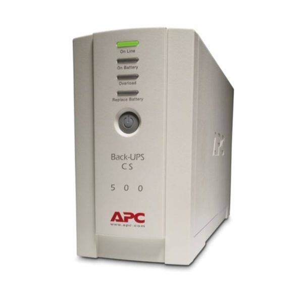 APC Back-UPS 500VA/300W Standby UPS, Tower, 230V/10A Input, 4x IEC C13 Outlets, Lead Acid Battery, User Replaceable Battery