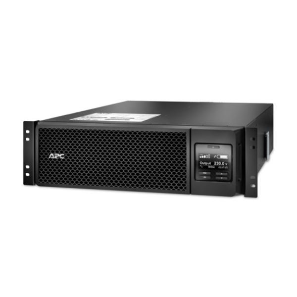 APC Smart-UPS 5000VA/4500W Online UPS, 3U Rackmount, 230V/HW Input, 4x IEC C19 & 6x IEC C13 Outlets, Lead Acid Battery, Network & Smart Slot, W/ Rail