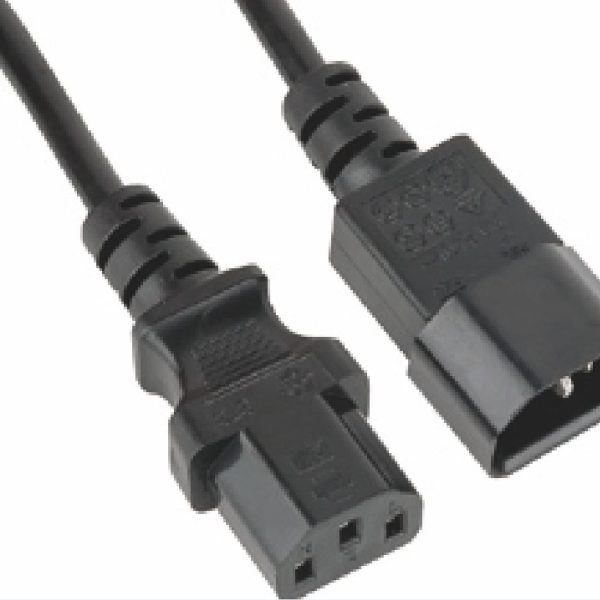 Astrotek Power Extension Cable 2m - Male to Female IEC C13 to C14 Monitor to PC or PC/UPS to Devices