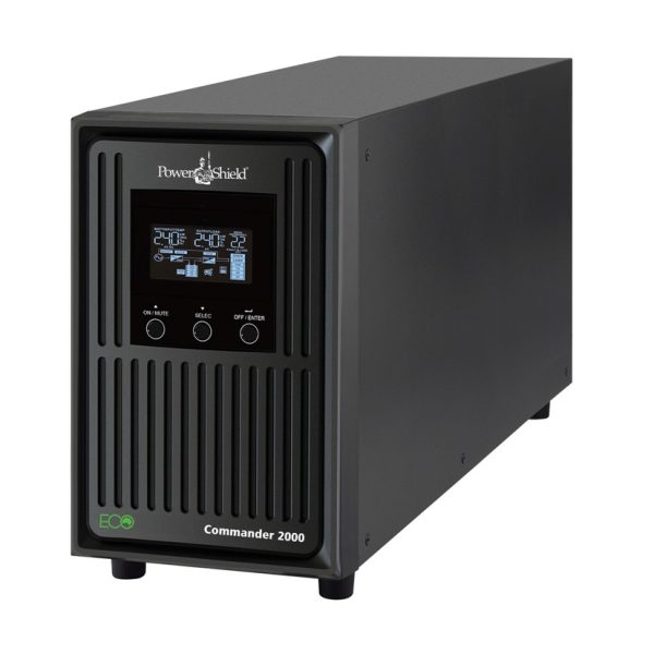PowerShield Commander 2000VA/1800W - 10Amp, Line Interactive Pure Sine Wave Tower UPS with AVR, 2 AUS sockets, 10A, C13 x 3, 2-year warranty