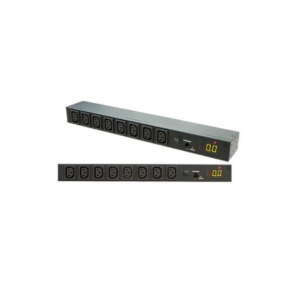 PowerShield Network Metered PDU, 1U, C20 input, 8 x C13 outputs, provides efficient power distribution and monitoring for network equipment