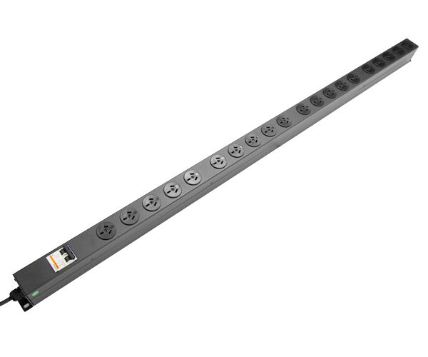 PowerShield Vertical PDU with 10A Aus Input plug, 20 x ANZ 10Amp outlets, provides reliable power distribution for vertical installations