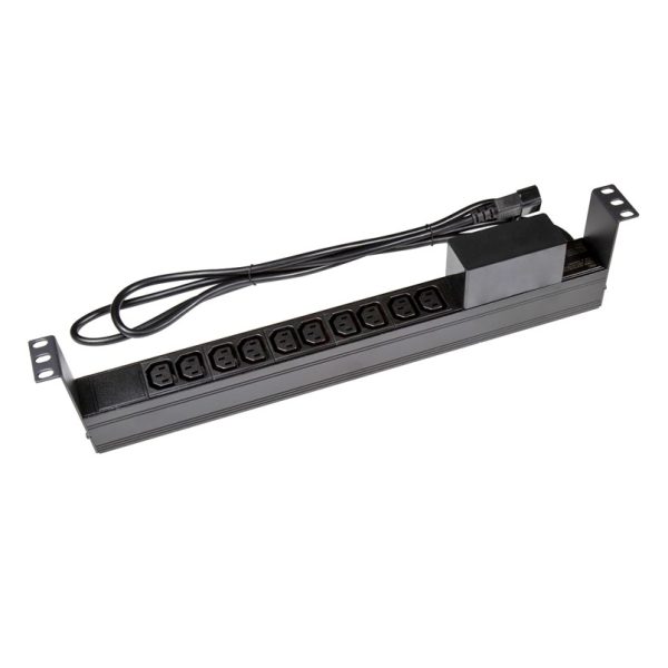 PowerShield Horizontal PDU with IEC C20 Input, 8 x C13, 2 x C19 outlets, provides reliable power distribution for horizontal installations