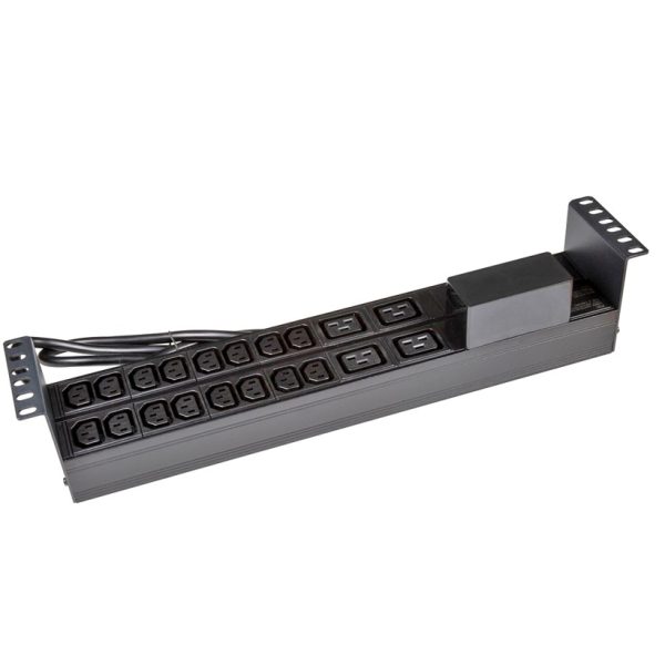 PowerShield Horizontal PDU with IEC C20 Input, 16 x C13, 4 x C19 outlets, provides reliable power distribution for horizontal installations