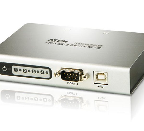 Aten Serial Hub 4 Port USB to RS232 Converter w/ 1.8m cable, Supports Hot-Swapping & Plug and Play