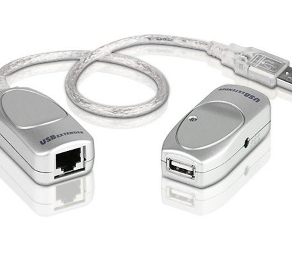 Aten Extender USB 2.0 Cat 5 Extender, extends up to 60m, supports USB speeds up to 12Mbps, Plug an Play,