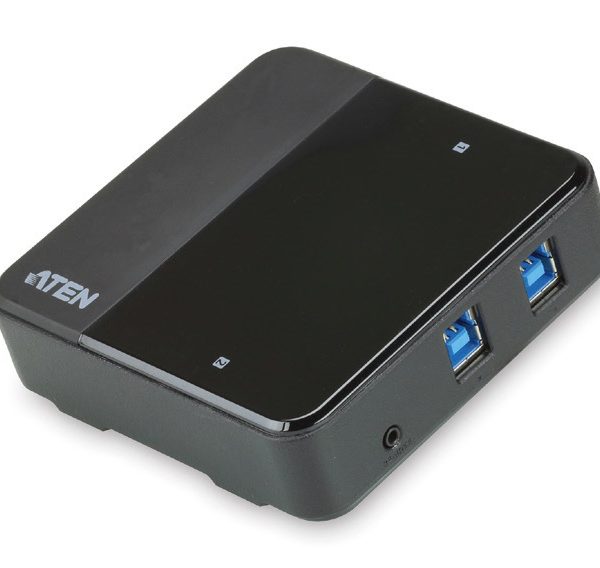 Aten Peripheral Switch 2x4 USB 3.1 Gen1, 2x PC, 4x USB 3.1 Gen1 Ports, Remote Port Selector, Plug and Play