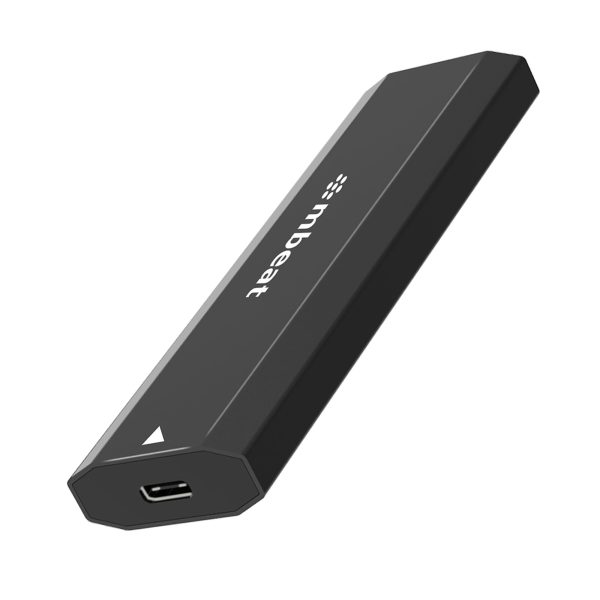 mbeat® Elite USB-C to M.2 SSD Enclosure - Pocket Size, Ultra Durable, Supports M Key, B+M Key SSD Size 2230, 2242, 2260, 2280, NVME, SATA, 50cm Cable