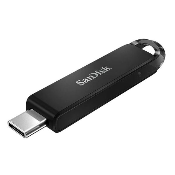 SanDisk Ultra USB Type-C Flash Drive, CZ460 128GB, USB Type C 3.1, Black, Super-thin Retractable, 5Y