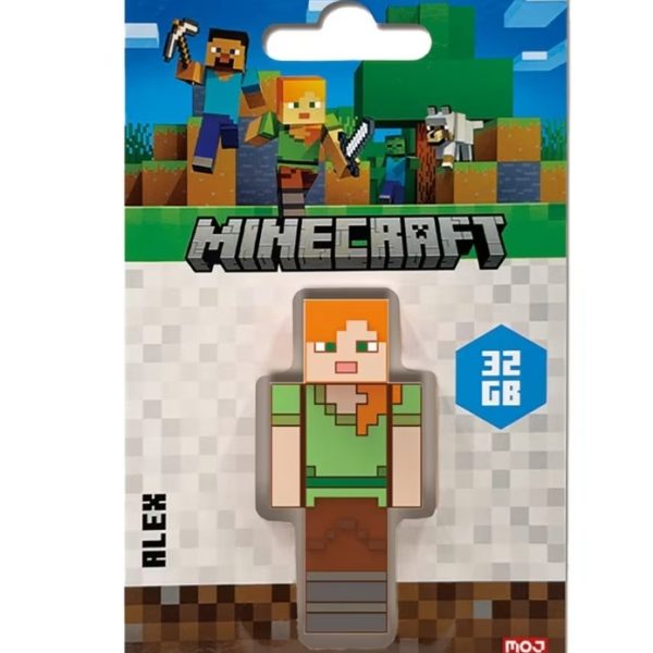 Verbatim Minecraft Alex - Collector's Edition USB Flash Drive - 32GB - Alex Retail Pack - Minecraft Movie 2025