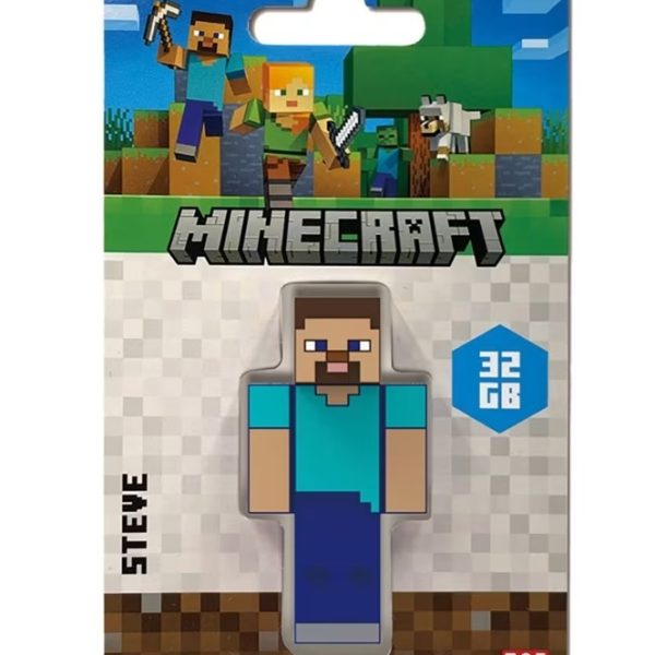 Verbatim Minecraft Steve - Collector's Edition USB Flash Drive - 32GB - Steve. Retail Pack - Minecraft Movie 2025