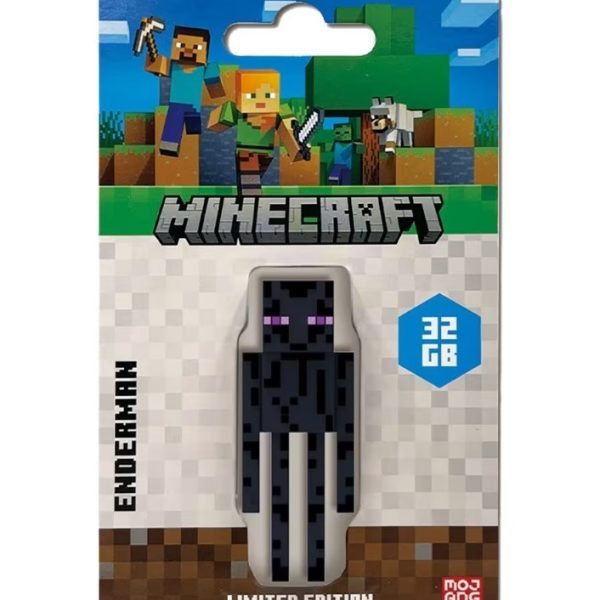 Verbatim Minecraft Enderman, Collector's Edition USB Flash Drive - 32GB - Enderman Retail Pack - Minecraft Movie 2025