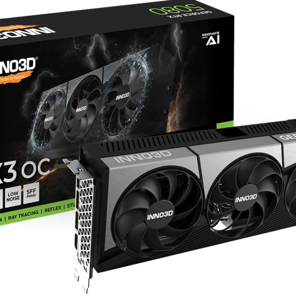 INNO3D nVidia GeForce RTX 5080 X3 OC 16GB GDDR7 2640MHz Boost Clock, RAM 30 Gbps, 3xDP, 1xHDMI 300x120x50mm
