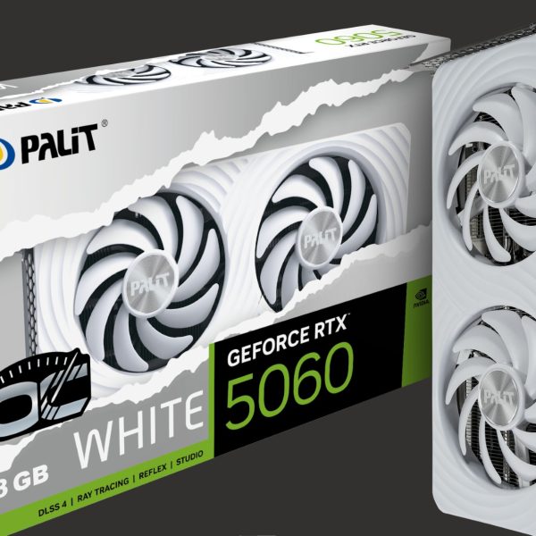 PALIT RTX5060 WHITE OC 8GB GDDR7 128bit 3-DP HDMI NE75060U19P1-GB2063M