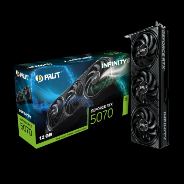 PALIT RTX5070 INFINITY 3 12GB GDDR7 192bit 3-DP HDMI NE75070019K9-GB2050S