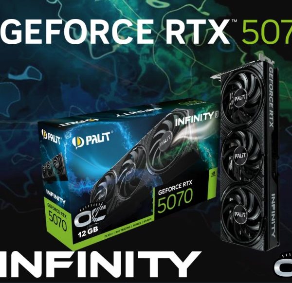 PALIT RTX5070 INFINITY 3 OC 12GB GDDR7 192bit 3-DP HDMI NE75070S19K9-GB2050S